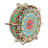 5D Diamond Craft Clock Mandala Floral Clock Tabletop Clock for Bedroom Decor Style B