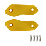 Maxbell 2 Pieces Motorcycle Mirror Block Off Plates Decoration Rearview Mirror Parts Gold