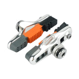 Maxbell 2Pcs Bike Brake Pads No Noise Cycle Brake Parts for Front and Back Wheel Argent