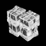 Maxbell 20pcs Fake Artificial Acrylic Ice Cubes Crystal Barwar Wedding Decor 2cm