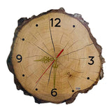 Rustic Wooden Wall Clock Quiet Party Office Bathroom Farmhouse Hanging Clock 25cmx25cmx3mm