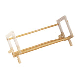 Maxbell Desktop Book Rack Stable Portable Bookshelf for Office Household Living Room Wood Color