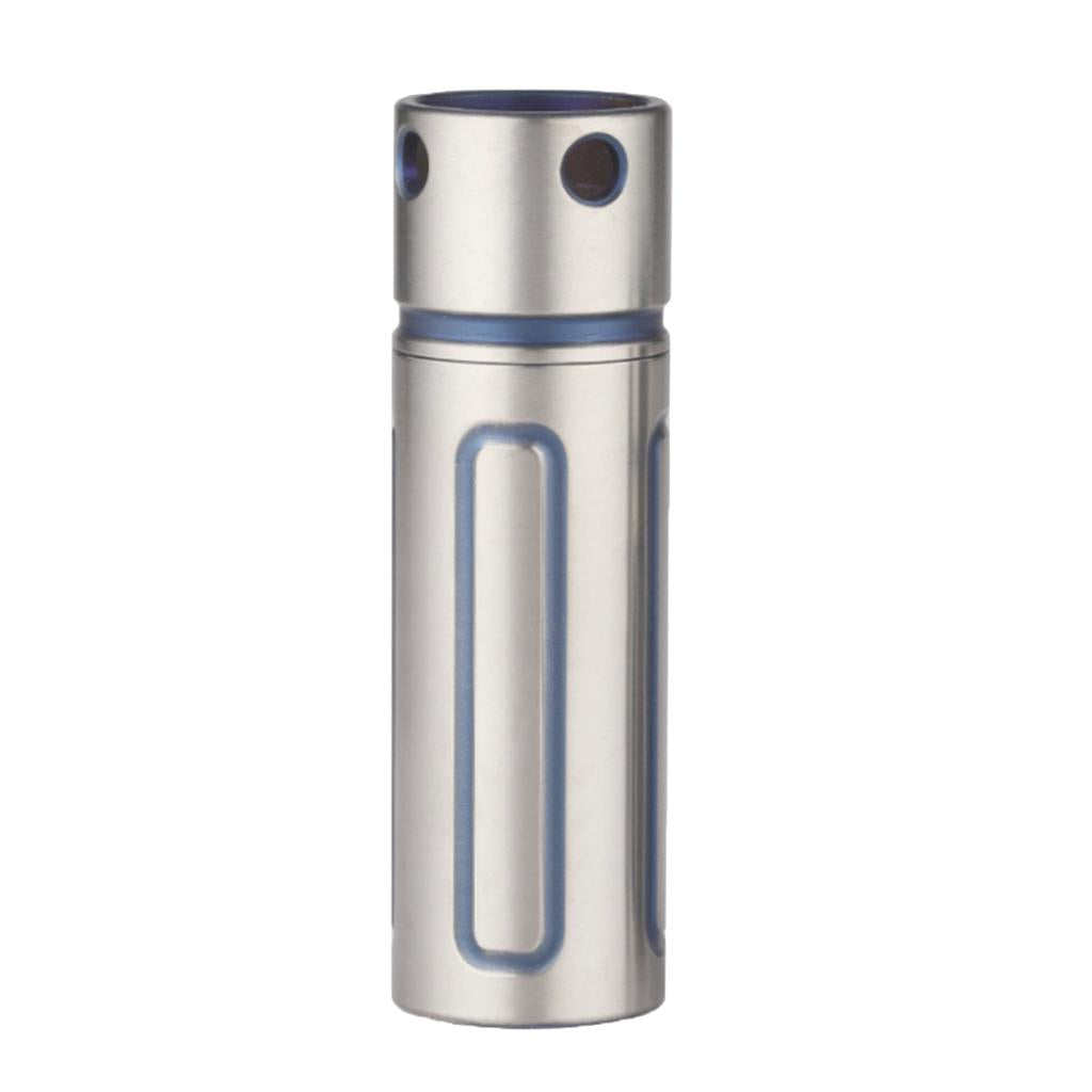 Maxbell Maxbell Titanium Waterproof  Sealed Box Bottle Mini Match Capsule Case Holder Tank S