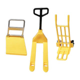 Maxbell Dollhouse Miniature Model 1/12 Bulldozer Forklift Child Engineering Vehicle yellow set