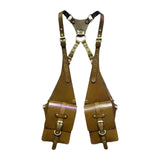 Maxbell Hide Underarm Shoulder Bag Wallet Pocket for Travel Outdoor Sports Steampunk Brown