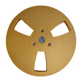 Maxbell 1/4 7 inch Empty Reel Portable Accessories for Reel to Reel Tape Takeup Reel Gold