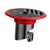 Maxbell Bathroom Floor Drain Premium Portable Replacement for Toilet Bathroom Shower Red