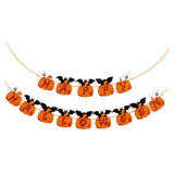 Maxbell Pumpkin Bunting Garland Photo Prop Halloween Banner for Ceiling Home Window