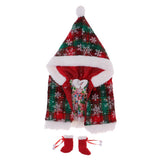 Maxbell Doll Christmas Outfit Cape Coat Dress Boots Suit for 12" Blythe Doll Clothes