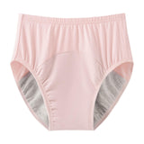 Maxbell Adult Diaper Incontinence Underwear Cotton Underpants for Seniors Old People Pink L