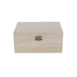 Maxbell 4pcs Set Unpainted Plain Wooden Jewelry Box Trinket Gift Box Keepsake