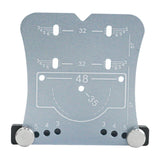 Maxbell 35mm Hinge Hole Opener Woodworking Flexible Hinge Drilling Positioning Plate Silver