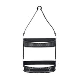 Maxbell Hanging Shower Basket Holder for Large and Small Bottles Home Bathroom Black
