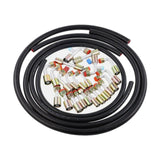Maxbell 25Pcs Generic Air Conditioning Hose and Fitting Kit Professional Replacement