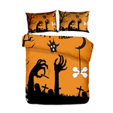 Maxbell 3Piece Halloween Theme Bedding Linen 1 Duvet Cover+2 Pillowcases C_70x90inch