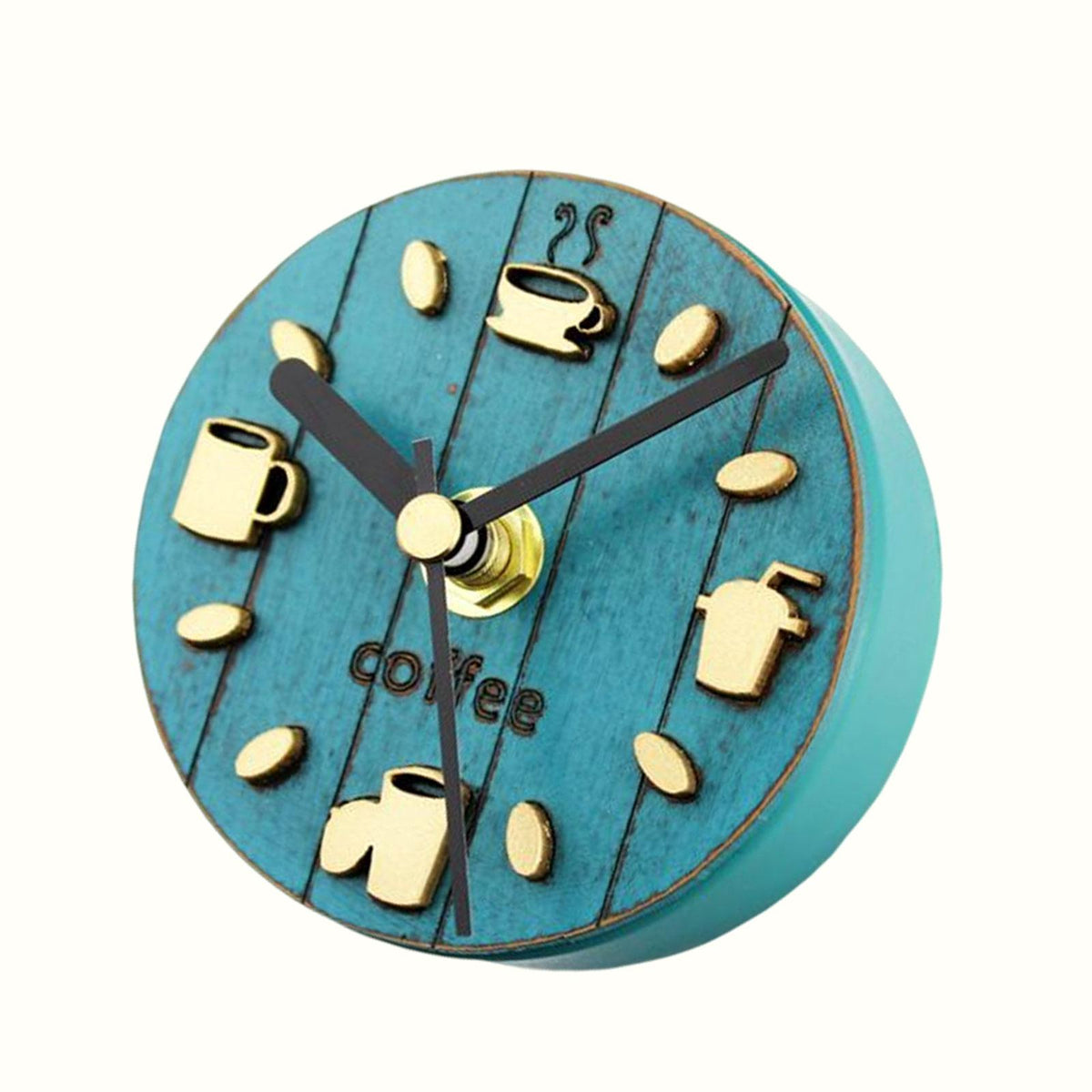 Fridge Sticker Clock Sticker Coffee Pattern Decorative for Kitchen