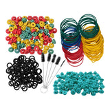 Maxbell Maxbell Tattoo Grommets/O Rings/Rubber Band/Cleaning Brush Tattoo Supply Kit Green