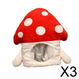 Maxbell 3xCostume Headgear Cosplay Headband Boy Girl Decorations Dress up Mushroom Hat