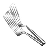 Maxbell Flipper Spatula with Tong Multipurpose Kitchen Gadget for BBQ Pizza Pies Egg Length 35.5 cm