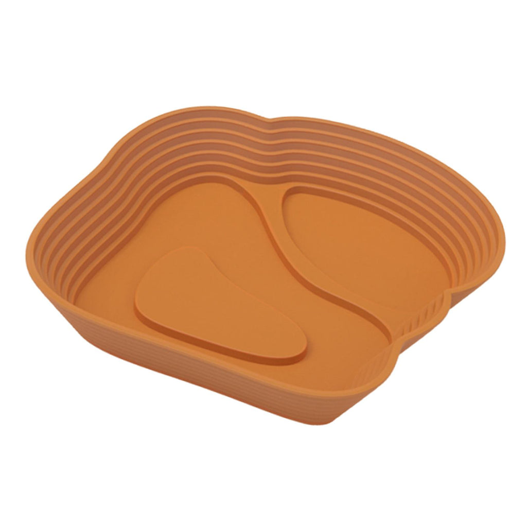 Maxbell Reptile Water Dish Tortoise Water Bath Bowl for Terrapin Tortoises Terrapins Light Brown
