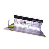 Maxbell 1/64 Model Car Display Case Ornament Micro Landscape Decor Miniature Scenery Service Center