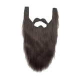Maxbell 3xLong Beard Costume Adult Kids Dwarf Gnome Beard for Festive Party Supplies Gray