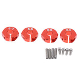 Maxbell 8 Pieces Wheel Hex Drive Hub Adapter Upgrade Parts for 1/10 RC Car 7mm 5mm