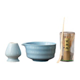 Maxbell Japanese Matcha Whisk Set Tools Matcha Bowl Set for Dining Room Kitchen Home Blue