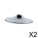 Maxbell 2xBar Stool Base Mount Swivel Plate Metal Barber Stores Parts Chair Round Base