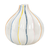 Maxbell White Ceramic Jug Vase Decorative Plant Vase for Fireplace Living Room Table pointed mouth