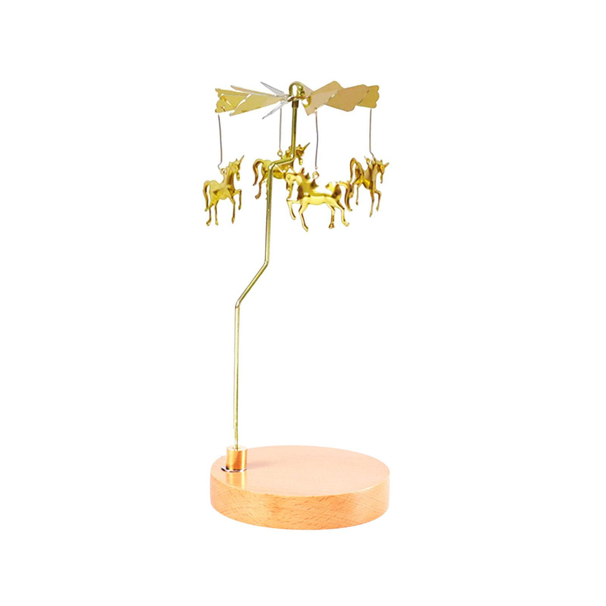 Maxbell Maxbell Rotating Candle Holder Candlestick Romantic Decorative for Home Party Decor Unicorn