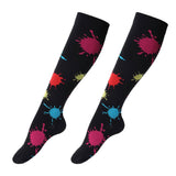 Maxbell Maxbell 1 Pair Women Compression Socks Stocking Sleeve For Sports Running Black S-M