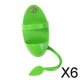 Maxbell 6xParrot Food Feeder No-Mess Plastic Hanging Bird Cage Feeder for Finch Canary