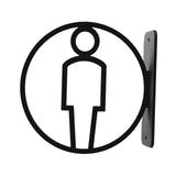 Maxbell Toilet Sign Removable Men Women Plaque for Office Building Mall Public Place Male