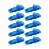 Maxbell 10x Tarp Clips Heavy Duty Boat Canopies Tarps Portable Fasteners Tent Clamps Blue