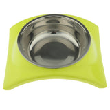 Maxbell Maxbell Pet Dog Dual-Use Food Bowl Pet Slip and Leakproof Bowl Stainless Steel Green