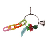 Maxbell Maxbell Parrot Pet Bird Chew Cages Hang Toys Swing Bells Wood Chew Toy Cockatiel #9