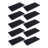 10x Thick Seedling Trays Reusable Black Durable Pet Plant Trays for Seedling 120g