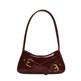 Maxbell Women Shoulder Bag Pouch Large Capacity Purse for Commuting Shopping Holiday Red