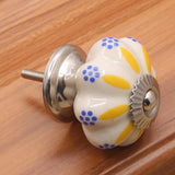 Maxbell Classical Ceramic Furniture Knob Wardrobe Cabinet Drawer Pull Handle Flower - Aladdin Shoppers