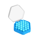 Maxbell Puzzle Beads Logical Toy Portable Party Brain Teaser for Kids Children Teens blue