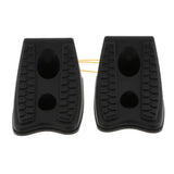 Maxbell Car Wheel Chocks Rubber Anti Slip Pads Stoppers - Black (2 pcs) - Aladdin Shoppers