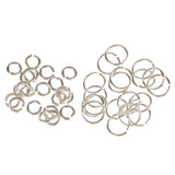 Maxbell 80 Pieces 3mm 6mm Mixed Lot Jewelry Findings Sterling Silver Open Jump Rings