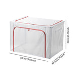 Maxbell Clothes Storage Bin Thicken Storage Container for Home Underwear Living Room Pink 80 L