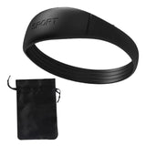 Adjustable Patella Stabilizer Band Lightweight Accessory with Drawstring Bag 1Pc Black