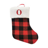 Christmas Stockings Portable Xmas Fireplace Socks for Holiday Home Fireplace Letter O