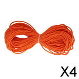Maxbell 4x3mm Orange Reflective Tent Guy Line Rope Camping Cord Paracord 20M