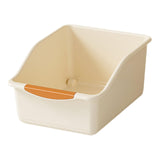 Maxbell Kitchen Cabinet Organizer Bin Versatile Container for Cabinet Office Kitchen Low Cream Yellow L
