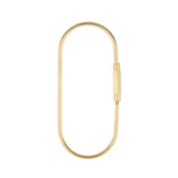 Maxbell 5 Pieces Brass Screw Lock Keychain Ring Clip Tool Hook Clasp O shape