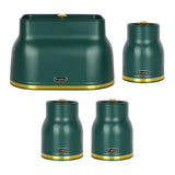 Maxbell Kitchen Canisters Set Countertop Rustic Food Jars for Grain Cookie Pet Treat Green Bread Box Set